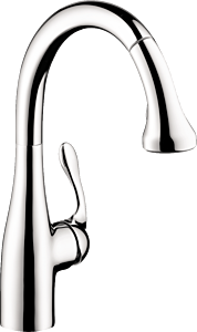Hansgrohe Allegro E 1.75 GPM Gourmet HighArc Kitchen Faucet, 2-Spray Pull-Down, Chrome