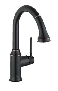 Hansgrohe Talis C 1.75 GPM 2-Spray Pull-Down Prep Kitchen Faucet, Rubbed Bronze