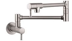 Hansgrohe Talis C 2.5 GPM Double-Jointed Pot Filler, Steel Optic