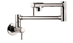 Hansgrohe Talis C 2.5 GPM Double-Jointed Pot Filler, Polished Nickel