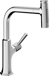 Hansgrohe Locarno HighArc Kitchen Faucet, 2-Spray Pull-Out with sBox, 1.75 GPM in Chrome