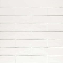 2.75" x 11" Matte Porcelain Tile in White