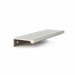 Baker Edge Pull, 5-1/16" (128mm) Center to Center, 6-1/4" Length, Brushed Nickel Cabinet Pull / Handle