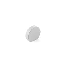 Cafe Matte White Modern Oval Knob, 1-1/4" (32mm) Length