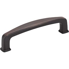 Milan 1 Style 3-3/4 Inch (96mm) Center to Center, Overall Length 4-1/4 Inch Brushed Oil Rubbed Bronze Kitchen Cabinet Pull/Handle