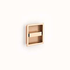 MODO Contemporary 3-7/8" (98mm)" Length, 3-7/8" Width Polished Rose Gold Recessed Cabinet Pull / Handle