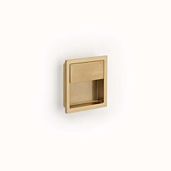 MODO Contemporary 1-7/8" (48mm) Center to Center, 3-7/8" Length Signature Satin Brass Recessed Cabinet Pull / Handle