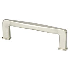 Subtle Surge 3-3/4" (96mm) Center to Center, 4-3/8" (111mm) Overall Length Brushed Nickel Cabinet Handle / Pull, Berenson Hardware