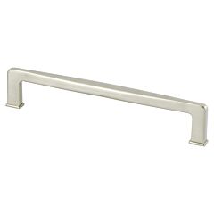 Subtle Surge 6-5/16" (160mm) Center to Center, 6-15/16" (176mm) Overall Length Brushed Nickel Cabinet Handle / Pull, Berenson Hardware