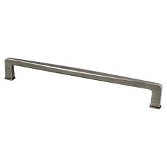Subtle Surge 8-13/16" (224mm) Center to Center, 9-3/8" (238mm) Overall Length Vintage Nickel Cabinet Handle / Pull, Berenson Hardware