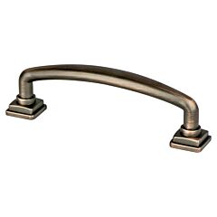Tailored Traditional 3-3/4" (96mm) Center to Center, 4-1/2" (114mm) Overall Length Verona Bronze Pull