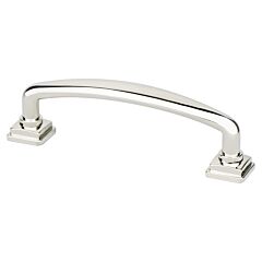 Tailored Traditional 3-3/4" (96mm) Center to Center, 4-1/2" (114mm) Overall Length Polished Nickel Pull