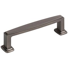 Jeffrey Alexander Richard 3-3/4" (96mm) Center to Center, 4-3/8" Overall Length Brushed Pewter Cabinet Pull / Handle