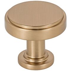 Jeffrey Alexander Richard Collection Satin Bronze Cabinet Hardware Knob, 1-3/4" (44mm) Diameter