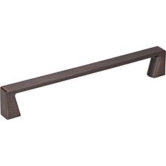 Jeffrey Alexander Boswell Traditional, Transitional Brushed Oil Rubbed Bronze 6-5/16 Inch (160mm) Center to Center, Overall Length 6-13/16 Inch Cabinet Hardware Pull / Handle