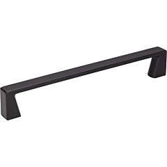 Jeffrey Alexander Boswell Contemporary, Transitional Matte Black 6-5/16 Inch (160mm) Center to Center, Overall Length 6-13/16 Inch Cabinet Hardware Pull / Handle