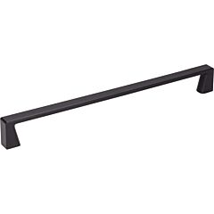 Jeffrey Alexander Boswell Contemporary, Transitional Matte Black 8-13/16 Inch (224mm) Center to Center, Overall Length 9-5/16 Inch Cabinet Hardware Pull / Handle