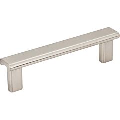 Park Style 3-3/4" Inch (96mm) Center to Center, Overall Length 4-1/2” Inch Satin Nickel Kitchen Cabinet Pull/Handle