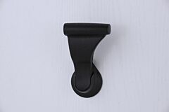 Stationary Closet UltraLatch Anti-Microbial Textured Black Door Handle for 1-3/8" & 1-1/2" Door Thickness