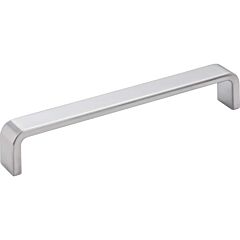 Elements Asher Collection 6-1/4" (158.5mm) Center to Center, 6-9/16" (166.5mm) Overall Length Brushed Chrome Cabinet Pull/Handle