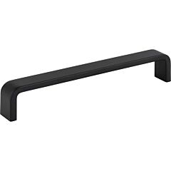 Elements Asher Collection 6-1/4" (158.5mm) Center to Center, 6-9/16" (166.5mm) Overall Length Matte Black Cabinet Pull/Handle