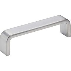 Asher Style 3-3/4 Inch (96mm) Center to Center, Overall Length 4 Inch Brushed Chrome Cabinet Pull/Handle