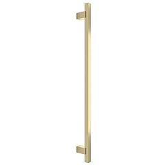 Omnia Elite 12" (305mm) Center to Center, Overall Length 14-3/4" (374.5mm) Lacquered Satin Brass Back to Back Cabinet Pull / Handle