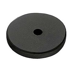 Emtek Sandcast Round Back Flat Black Cabinet Hardware Knob 1-1/4" Diameter