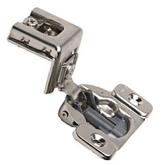 DTC Pivot Pro 105-Degree Opening Angle 1-3/8" (35mm) Overlay Screw-On 2-Cam, 6 Way Adjustable, Soft-Close Compact Style Face Frame Cabinet Hinge, Nickel Plated