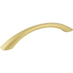 Elements Wheeler Collection 5-1/16" (128mm) Center to Center, 6-1/4" (158.5mm) Overall Length Brushed Gold Cabinet Pull/Handle
