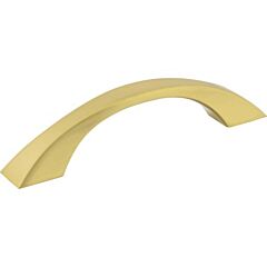 Philip Style 3-3/4 Inch (96mm) Center to Center, Overall Length 5 Inch (127mm) Brushed Gold Cabinet Pull/Handle