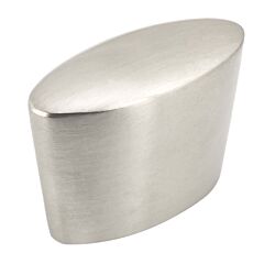 Cork Style Brushed Nickel Cabinet Hardware Knob, 1-3/8 (35mm) Inch Overall Length