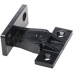 Hafele Keku Panel and Frame Push-In Fastener, Plastic Press Fit Furniture Panel Clips, Drawer Front Clips, 1 Pair with Screws, Black