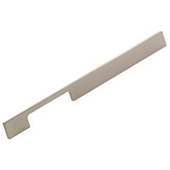 Contemporary Style 10-1/8" (256mm) Inch Center To Center, Overall Length 12-5/8" (320mm) Brushed Nickel Cabinet Hardware Pull / Handle