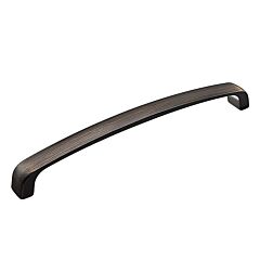 Modern Bo Style 6-5/16" (160mm) Center to Center, Overall Length 6-11/16" Brushed Oil Rubbed Bronze Cabinet Pull/Handle