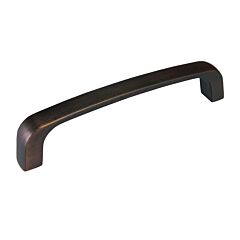 Modern Bo Style 3-3/4" (96mm) Center to Center, Overall Length 4-3/16" Brushed Oil Rubbed Bronze Cabinet Pull/Handle