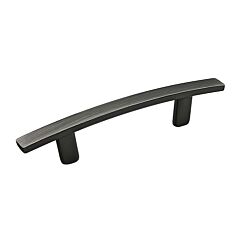 Transitional Flat Bar Style 3" (76.2mm) Inch Center to Center, Overall Length 5-5/16" Antique Nickel, Cabinet Hardware Pull / Handle