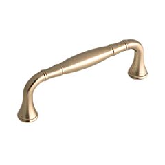 Classic Lux Style 3-3/4" (96mm) Center to Center, Overall Length 4-13/32" Champagne Bronze Kitchen Cabinet Pull/Handle
