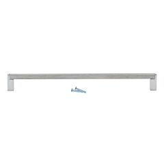 Modern Industrial Bar 10-1/8" (256mm) Inch Center To Center, Overall Length 10-5/8" (269 mm) Chrome And Brushed Nickel Cabinet Hardware Pull / Handle