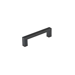 Modern Industrial Bar Style 3-3/4 Inch (96mm) Center to Center, Overall Length 4-9/32 Inch Flat Black Kitchen Cabinet Pull/Handle
