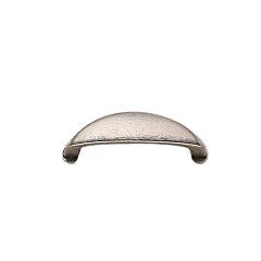 Classic Style 2-17/32 Inch (64mm) Center to Center, Overall Length 3-1/8 Inch Pewter Kitchen Cabinet Pull/Handle