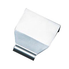 Urban Style Edge Pull 5/8 Inch (16mm) Center to Center, Overall Length 1-9/16 Inch Matte Chrome Kitchen Cabinet Pull/Handle