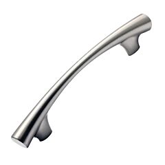 Uba Style 5-1/32 Inch (128mm) Center To Center, Overall Length 7-9/32 Inch Brushed Nickel Kitchen Cabinet Pull / Handle