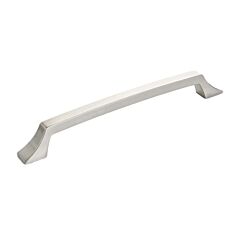Transitional Slide Style 7-9/16" (192mm) Center to Center, Overall Length 9-1/16" Brushed Nickel Cabinet Pull/Handle