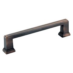 Transitional Steps Style 5-1/32" (128mm) Inch Center to Center, Overall Length 5-13/16" Brushed Oil-Rubbed Bronze, Cabinet Hardware Pull / Handle