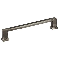 Transitional Steps Style 6-5/16" (160mm) Inch Center to Center, Overall Length 7-3/32" Antique Nickel, Cabinet Hardware Pull / Handle