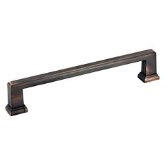 Transitional Steps Style 6-5/16" (160mm) Inch Center to Center, Overall Length 7-3/32" Brushed Oil-Rubbed Bronze, Cabinet Hardware Pull / Handle