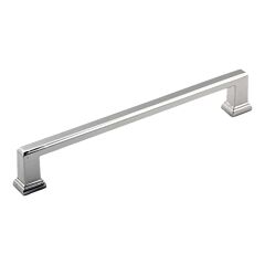 Transitional Steps Style 7-9/16" (192mm) Inch Center to Center, Overall Length 8-11/32" Polished Nickel, Cabinet Hardware Pull / Handle