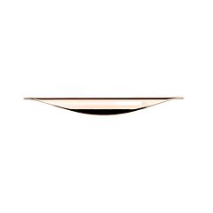 Rolled Dish Style 3-3/4 Inch (96mm) Center to Center, Overall Length 6-23/32 Inch Polished Copper Kitchen Cabinet Pull/Handle
