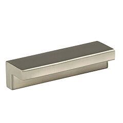 Zipporah Style Edge pull 2-17/32 Inch (64mm) Center to Center, Overall Length 3-1/8 Inch Brushed Nickel Kitchen Cabinet Pull/Handle